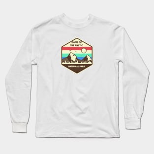 Gates of the Arctic National Park Retro Long Sleeve T-Shirt